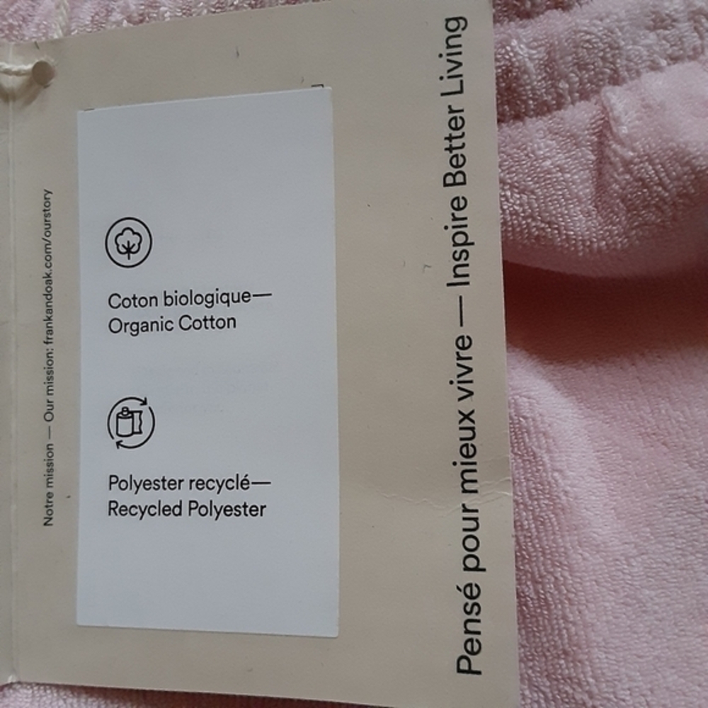 NWT Frank‎ and Oak Plush terry organic cotton retro shorts,light pink,S - Picture 10 of 16